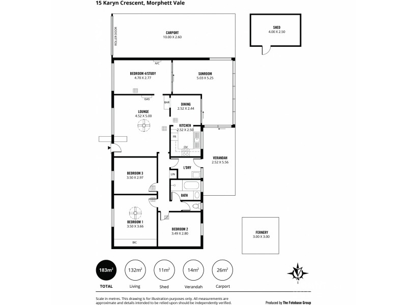 15 Karyn Crescent, Morphett Vale SA 5162 Floorplan