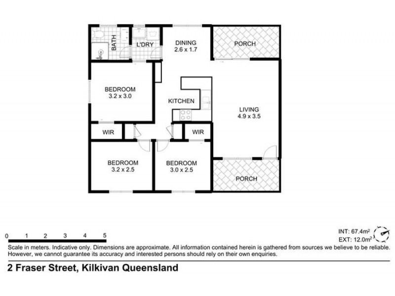 2 Fraser Street, Kilkivan QLD 4600 Floorplan