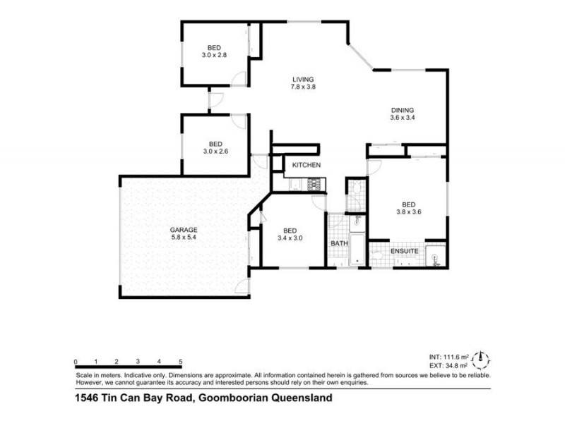 1546 Tin Can Bay Road, Goomboorian QLD 4570 Floorplan
