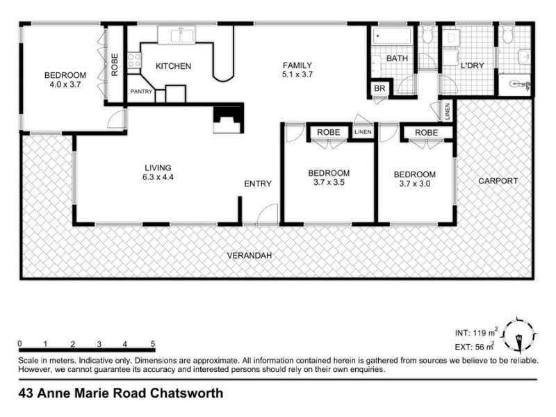 43 Anne Marie Road, Chatsworth QLD 4570 Floorplan
