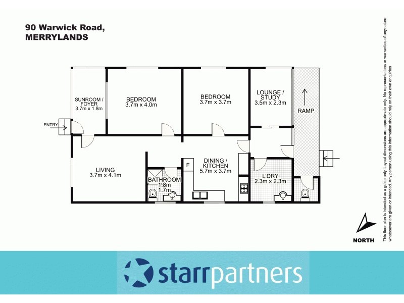90 Warwick Road, Merrylands NSW 2160 Floorplan