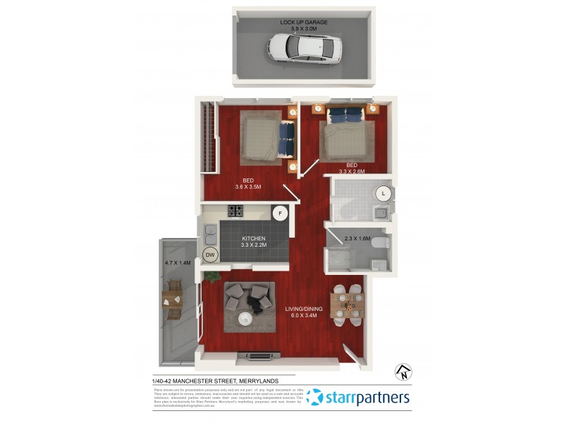 1/40-42 Manchester Street, Merrylands NSW 2160 Floorplan