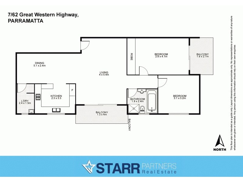 7/62 Great Western Highway, Parramatta NSW 2150 Floorplan