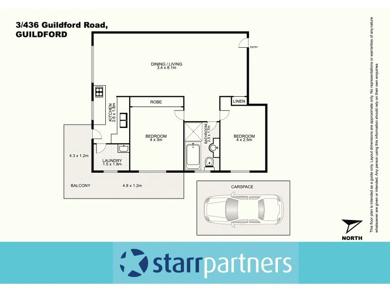 3/436 Guildford Road, Guildford NSW 2161 Floorplan
