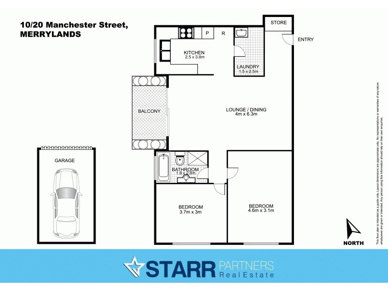 10/20 Manchester Street, Merrylands NSW 2160 Floorplan