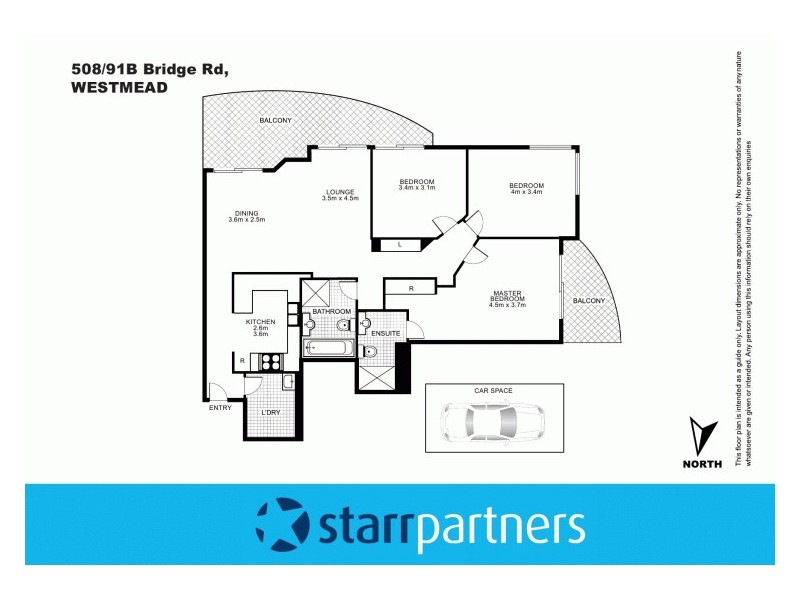 508/91B Bridge Road, Westmead NSW 2145 Floorplan