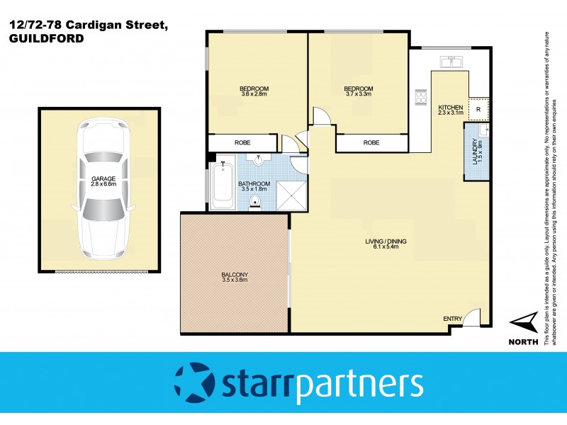 12/72-78 Cardigan Street, Guildford NSW 2161 Floorplan