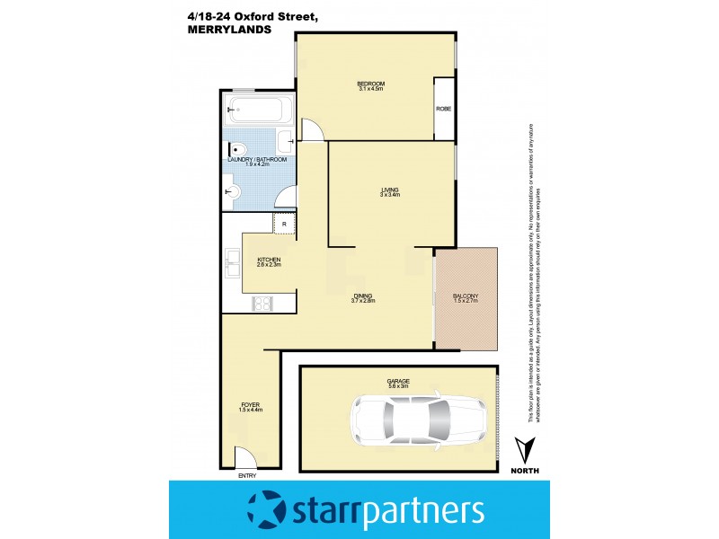 4/18-24 Oxford Street, Merrylands NSW 2160 Floorplan
