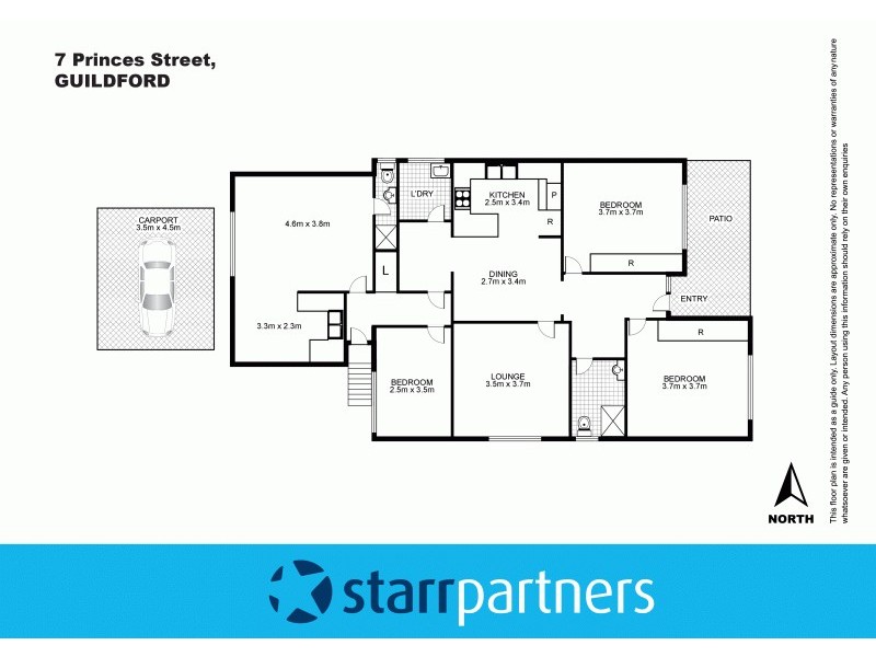7 Princes Street, Guildford NSW 2161 Floorplan