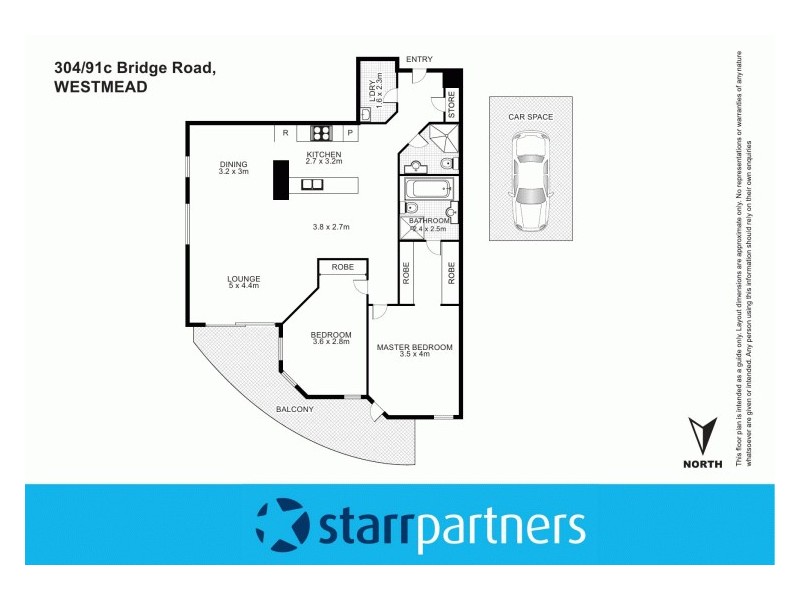 304/91C Bridge Road, Westmead NSW 2145 Floorplan