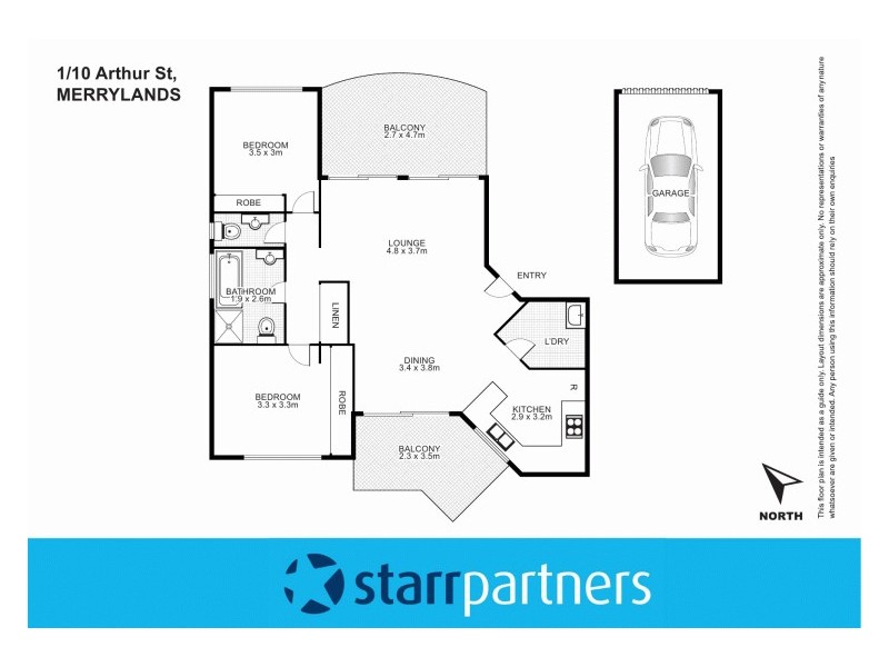 1/10 Arthur Street, Merrylands NSW 2160 Floorplan