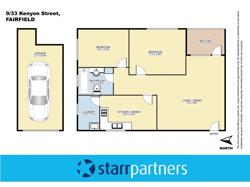9/33 Kenyon Street, Fairfield NSW 2165 Floorplan