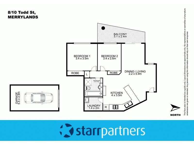 8/10-10a Todd Street, Merrylands NSW 2160 Floorplan