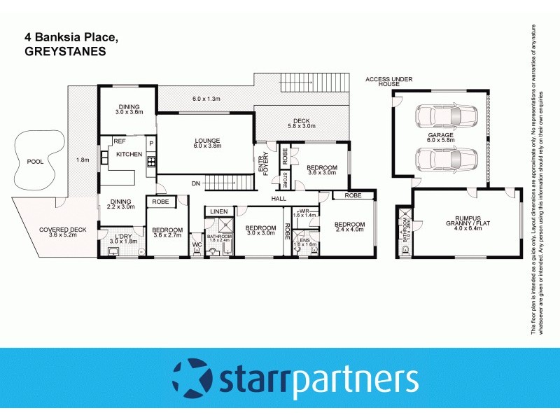 4 Banksia Place, Greystanes NSW 2145 Floorplan