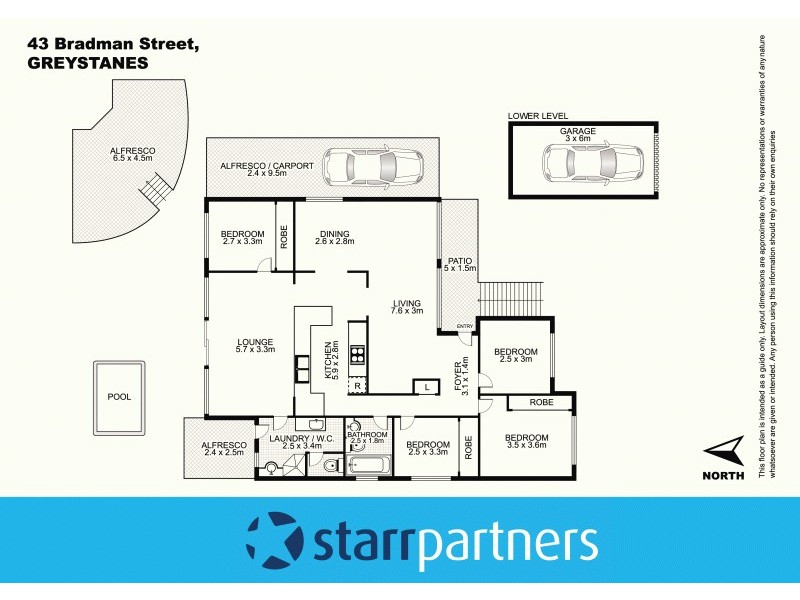 43 Bradman Street, Greystanes NSW 2145 Floorplan