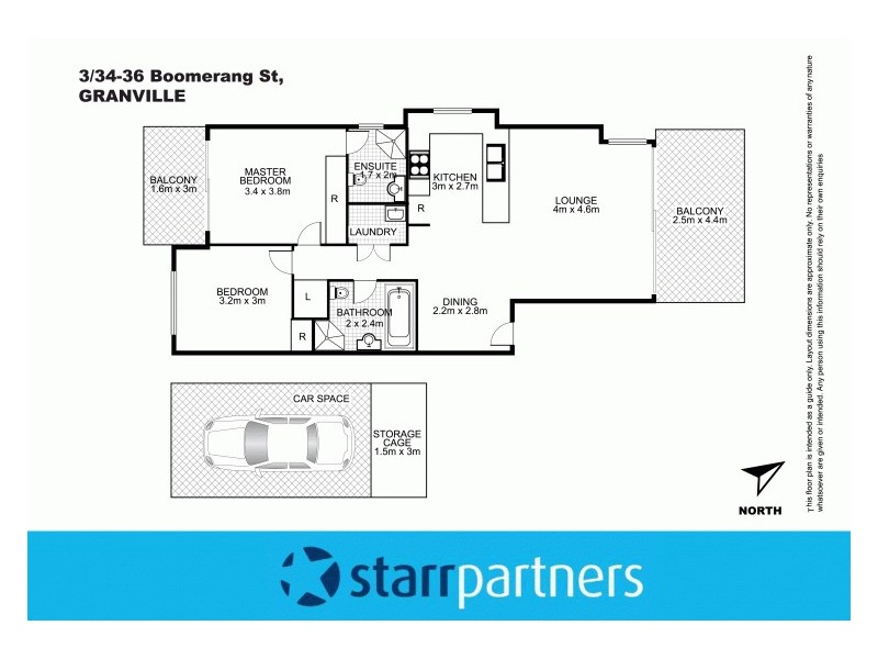 3/34-36 Boomerang Street, Granville NSW 2142 Floorplan