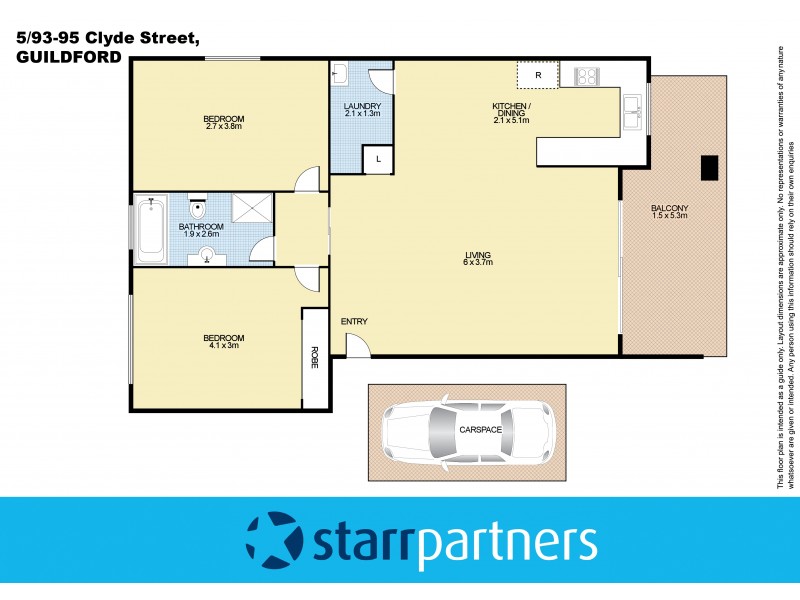 5/93-95 Clyde Street, Guildford NSW 2161 Floorplan