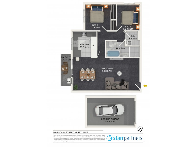 5/1-5 St Ann Street, Merrylands NSW 2160 Floorplan