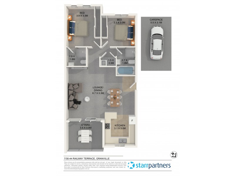 7/30-44 Railway Terrace, Merrylands NSW 2160 Floorplan