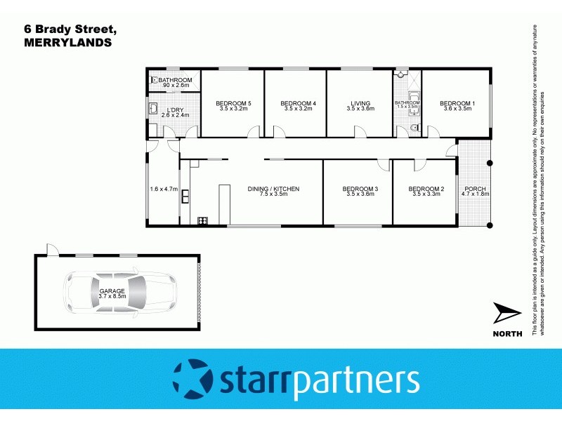 6 Brady Street, Merrylands NSW 2160 Floorplan