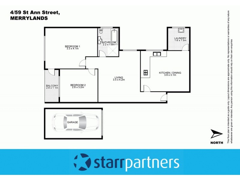 4/59 St Ann Street, Merrylands NSW 2160 Floorplan