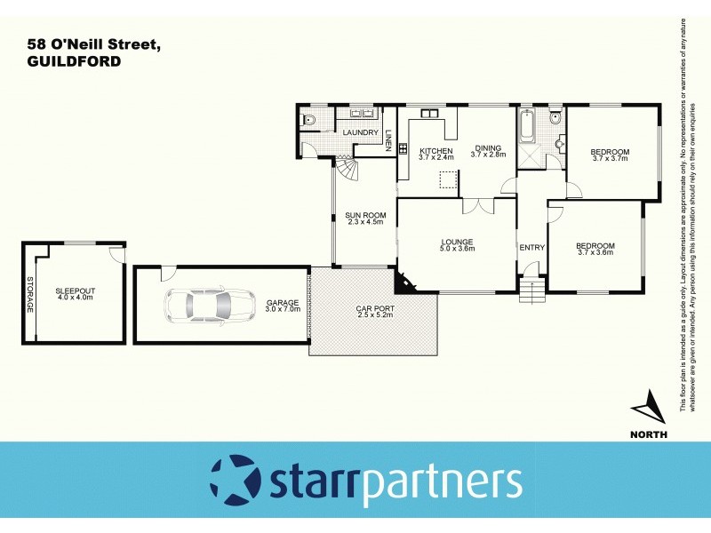 58 O’Neill Street, Guildford NSW 2161 Floorplan