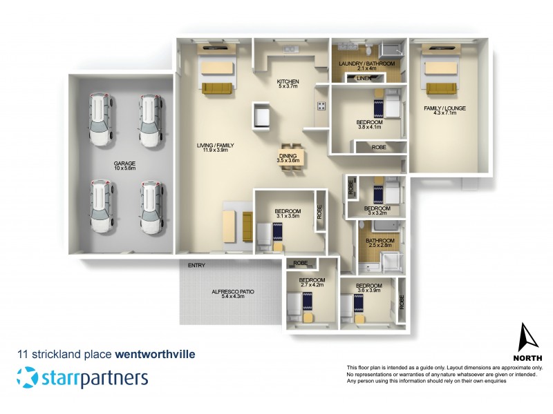 11 Strickland Place, Wentworthville NSW 2145 Floorplan