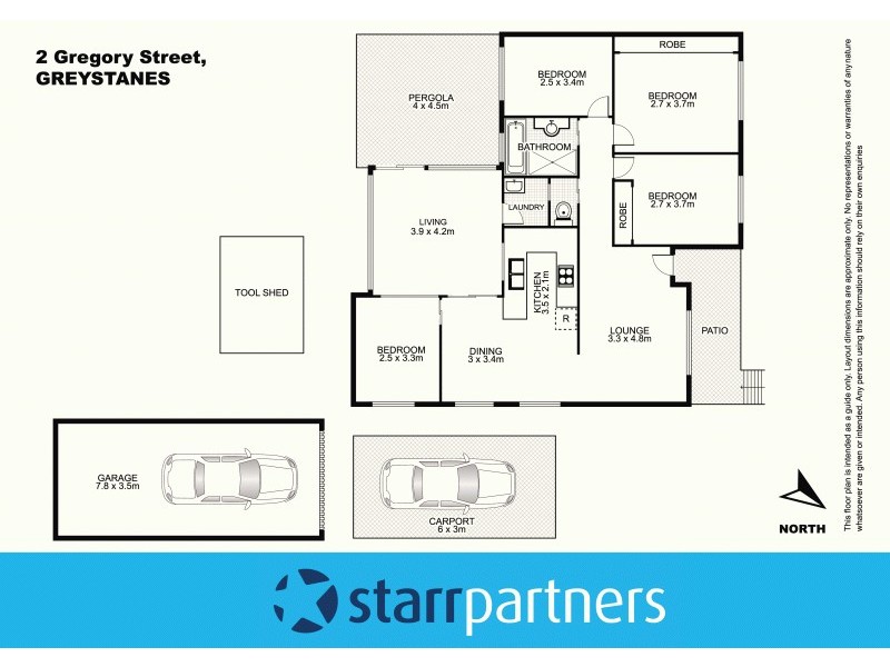 2 Gregory Street, Greystanes NSW 2145 Floorplan