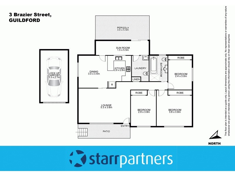 3 Brazier Street, Guildford NSW 2161 Floorplan