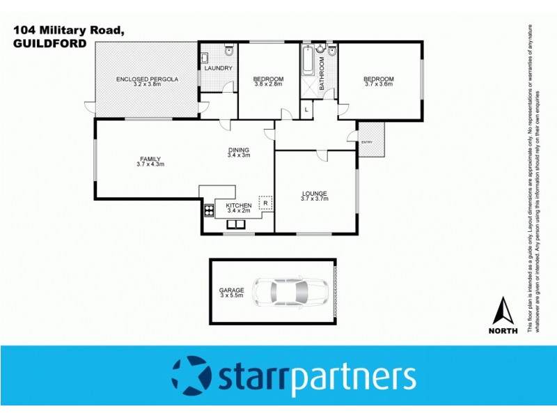 104 Military Road, Guildford NSW 2161 Floorplan