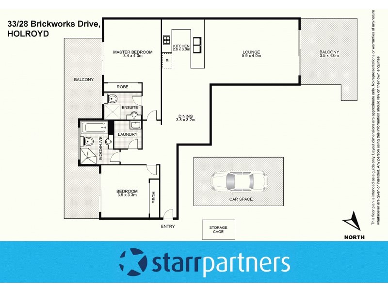 33/28 Brickworks Drive, Holroyd NSW 2142 Floorplan