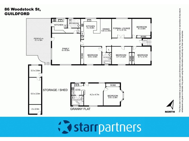 86 Woodstock Street, Guildford NSW 2161 Floorplan