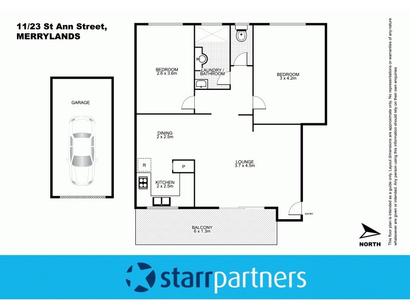 11/23 St Ann Street, Merrylands NSW 2160 Floorplan