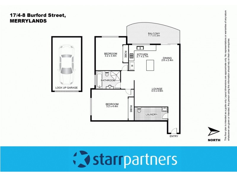 17/4-8 Burford Street, Merrylands NSW 2160 Floorplan