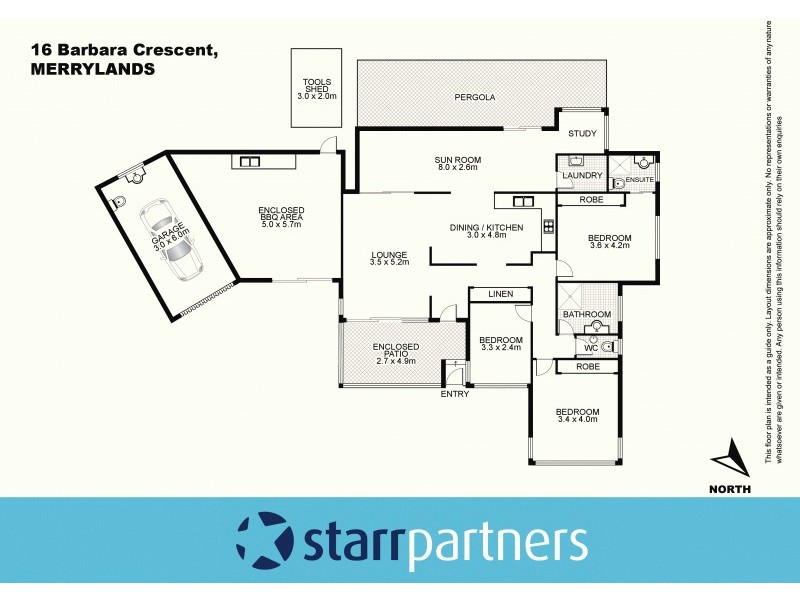 16 Barbara Crescent, Merrylands NSW 2160 Floorplan
