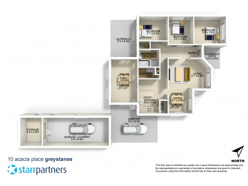 10 Acacia Place, Greystanes NSW 2145 Floorplan