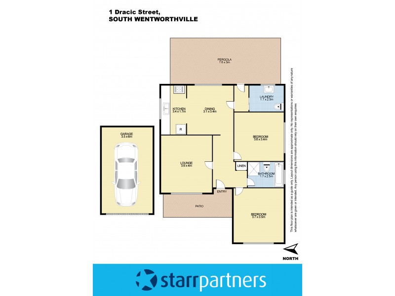 1 Dracic Street, South Wentworthville NSW 2145 Floorplan