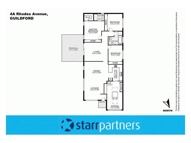 4a Rhodes Avenue, Guildford NSW 2161 Floorplan