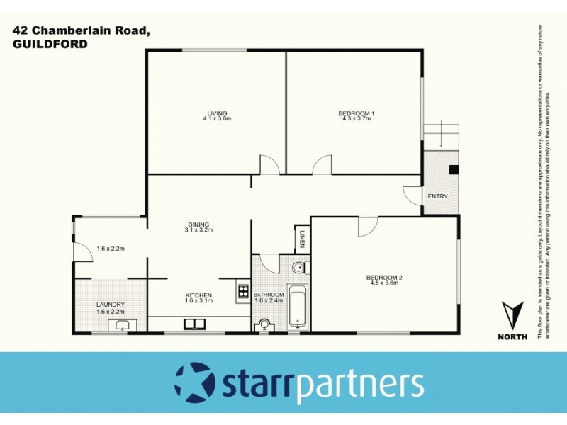 42 Chamberlain Road, Guildford NSW 2161 Floorplan