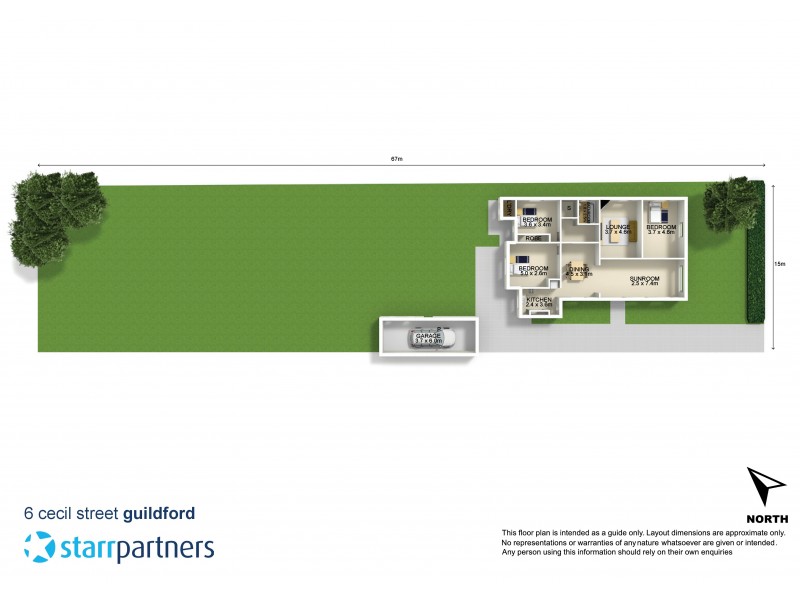 6 Cecil Street, Guildford NSW 2161 Floorplan