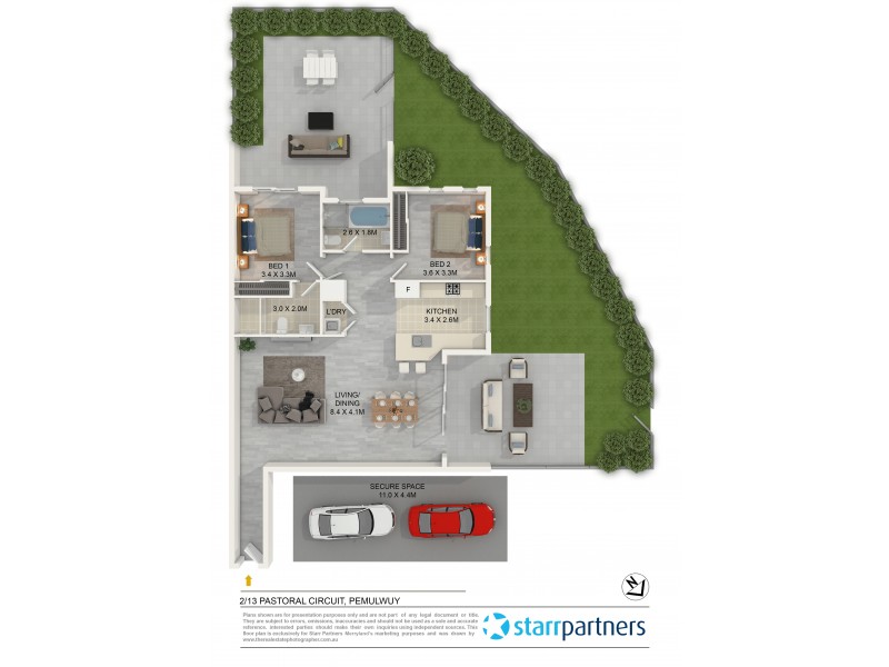 2/13-19 Pastoral Circuit, Pemulwuy NSW 2145 Floorplan