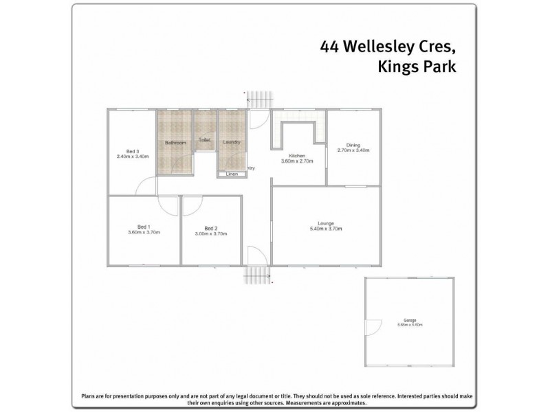 44 WELLESLEY CRESCENT, Kings Park NSW 2148 Floorplan