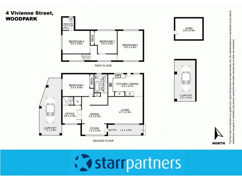 4 Vivienne Street, Woodpark NSW 2164 Floorplan