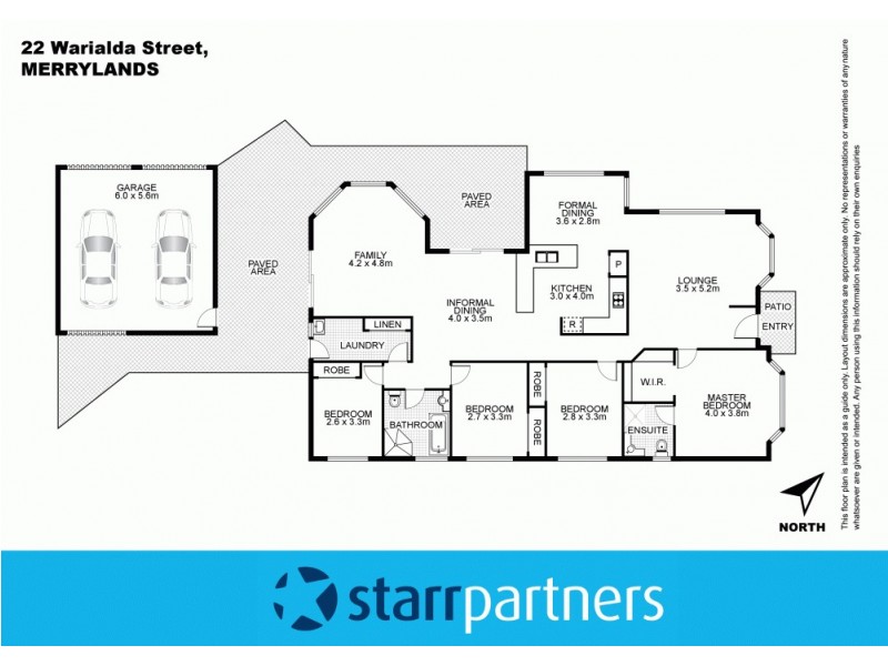 22 Warialda Street, Merrylands NSW 2160 Floorplan
