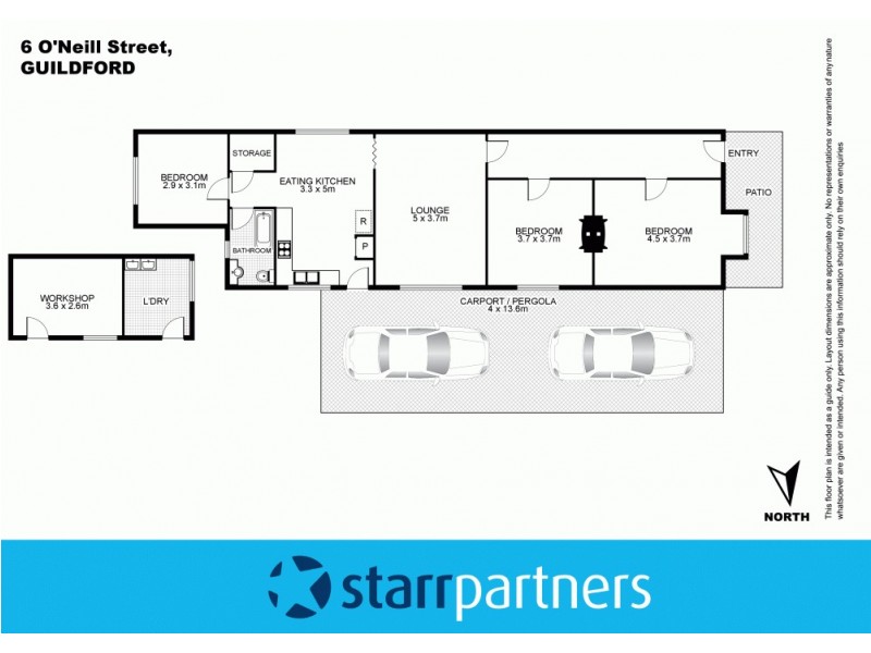 6 O’Neill Street, Guildford NSW 2161 Floorplan