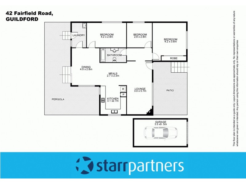 42 Fairfield Road, Guildford NSW 2161 Floorplan