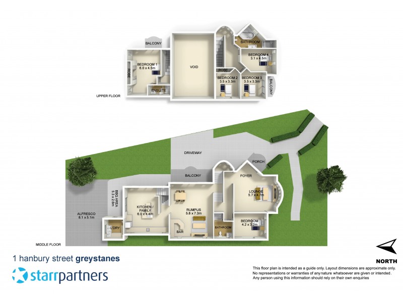 1 Hanbury Street, Greystanes NSW 2145 Floorplan