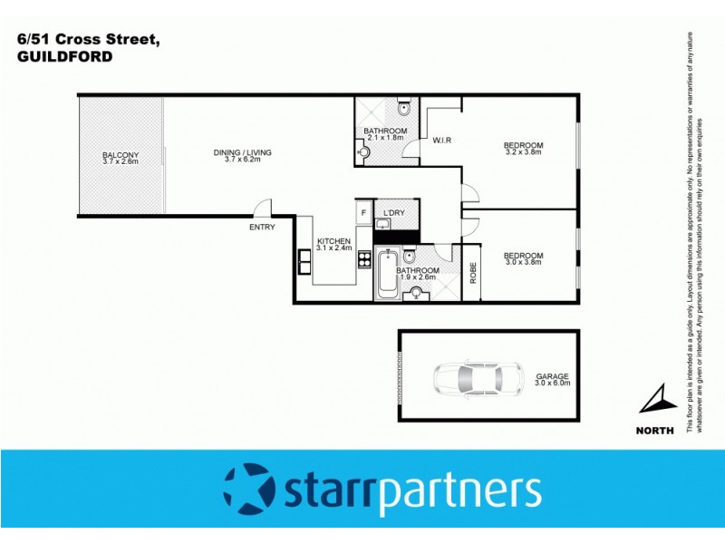 6/51-53 Cross Street, Guildford NSW 2161 Floorplan