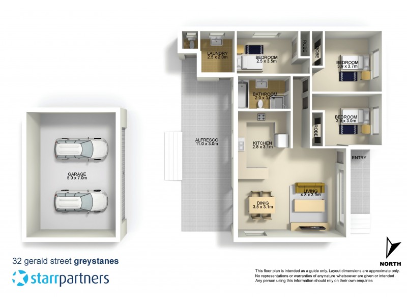 32 Gerald Street, Greystanes NSW 2145 Floorplan