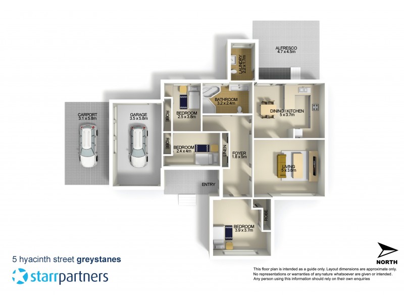 5 Hyacinth Street, Greystanes NSW 2145 Floorplan
